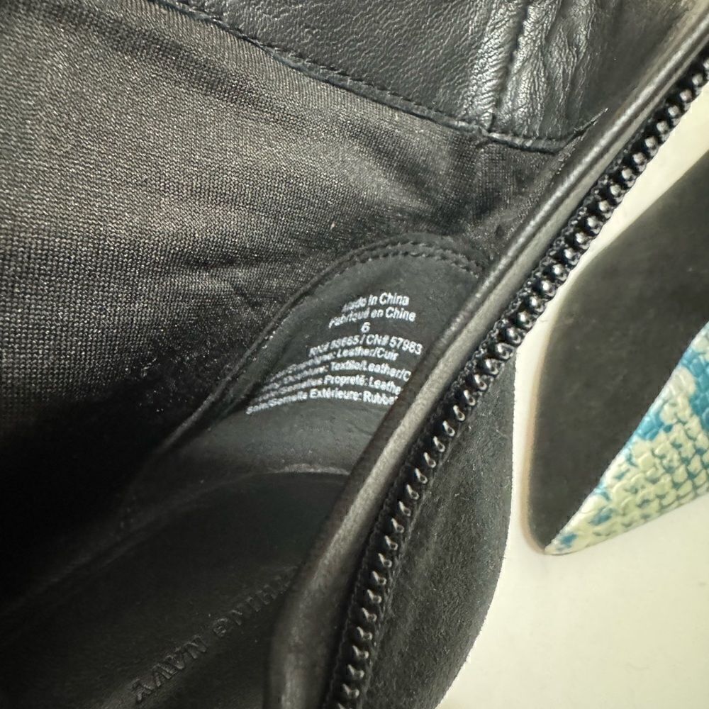 Something Navy Snake Printed Boots size 6 - Picture 6 of 9